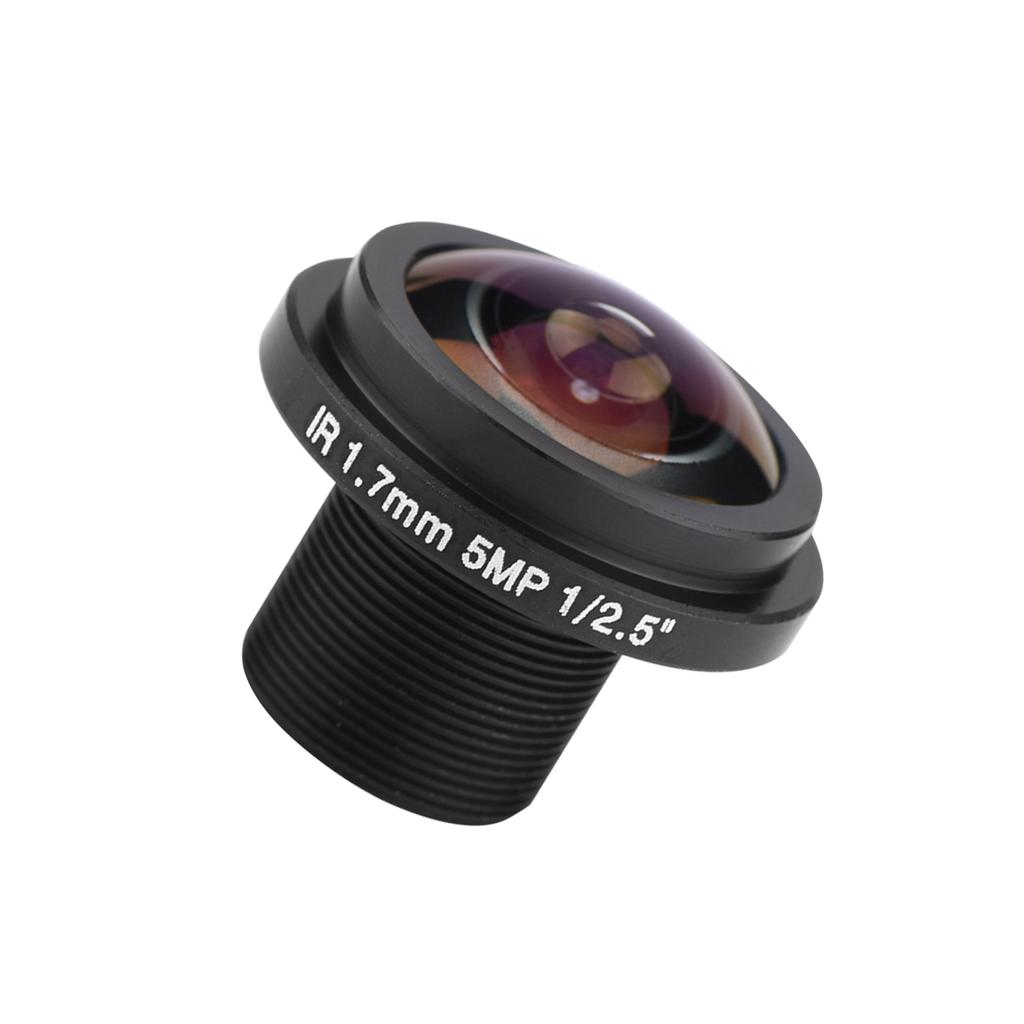 5MP HD Fisheye Security Camera Lens 1.7mm Focal Length 185 Degrees CCTV Lens for Fisheye Security Cam