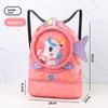 Kids Wet Dry Separation Swim Bag With Large Capacity And Cartoon Design For Bath And Travel