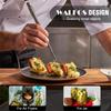 WALFOS Pinzetten Zangen zum Kochen Küchenpinzetten Edelstahl Pasta Zangen Zangen zum Kochen Braten Kleine Greifzange Dessert BBQ Spaghetti 3 Stück