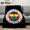 Fenerbahce 2D Flat Pattern Flannel Blanket, High quality All Seasons, Home Decor, Warmth and Comfort, Perfect for Christmas Gifts.