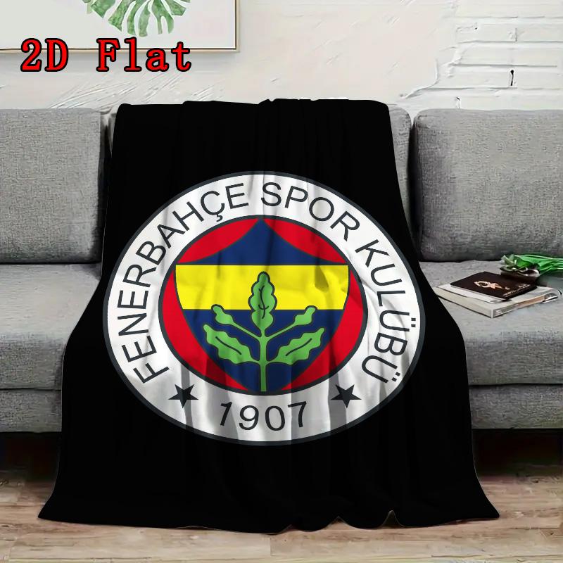 Fenerbahce 2D Flat Pattern Flannel Blanket, High quality All Seasons, Home Decor, Warmth and Comfort, Perfect for Christmas Gifts.
