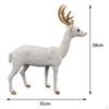 Polyethylene Reindeer Figurine Standing Statues for Office Table Top Holiday Ornaments
