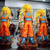 ZWandJT Studio Dragon BallZ Super Saiyan 3 Goku Form SSj3 Broly 13.77Inch/35cm Can be Glowing move PVC Both hands Figure Playthings Gift