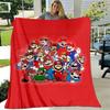 1pcSuper Mario Bros. Plush Blanket - Soft and Comfortable, Perfect for All Seasons, Makes a G