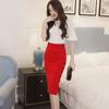 Womens Pencil Skirt Ladies High Waisted Button Split Skirt Multiple Size