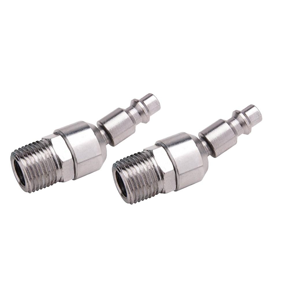 1/4 NPT Pneumatic Quick Joint Set of 2 for Air Compressor with For 360 Rotation