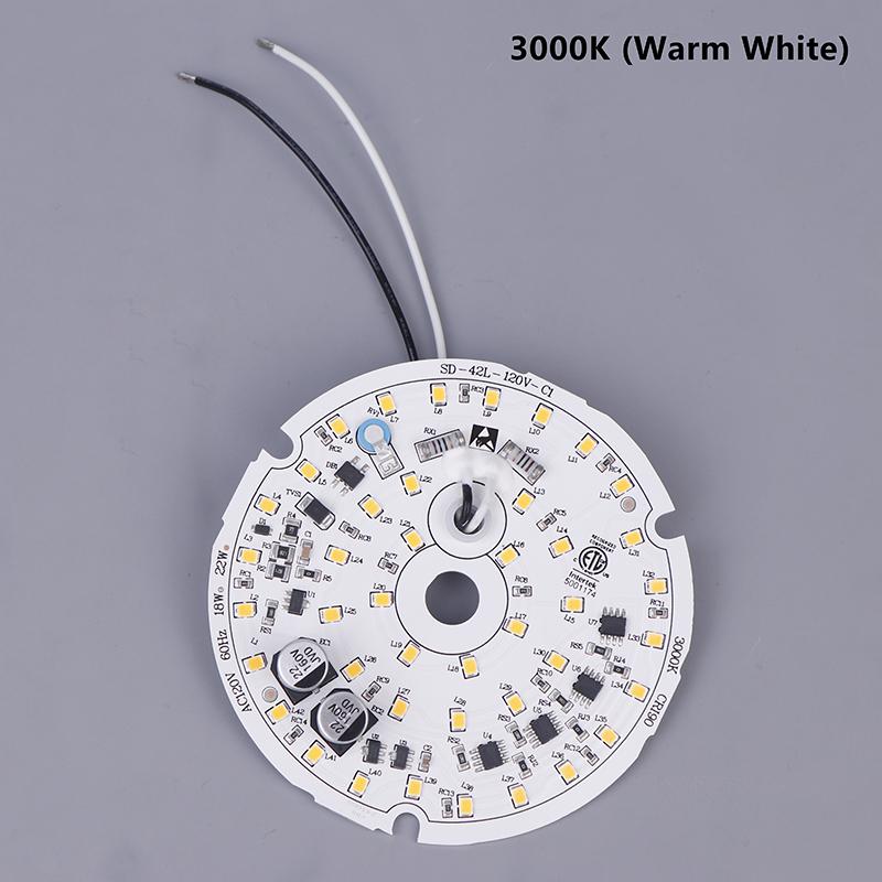 LED Stropní Ventilátor Světelný Kit 3000K/4000K/6000K Stmívatelné Kulaté LED Světelné Těleso Stropní Přisazené Světlo Náhradní Panel