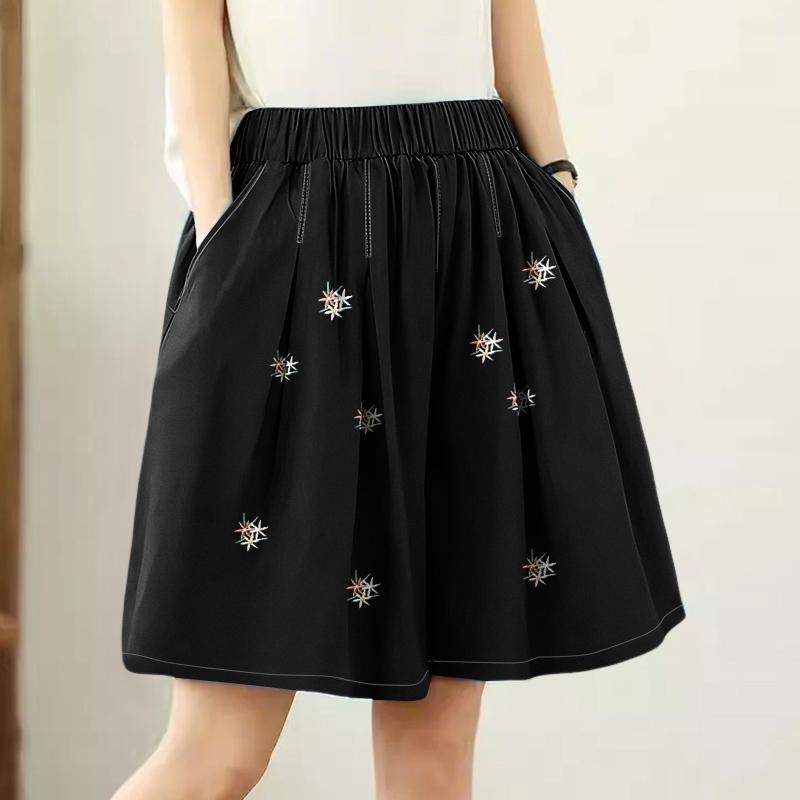 ZANZEA Women Summer Casual Elastic Waist Loose Print Shorts