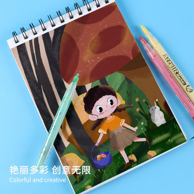 Acrylic Marker Set Suitable for Making DIY Crafts for Wood Canvas Stone Glass Ceramics and Rock Painting