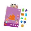 Educational Geometry Workbook Hands on Geometric Shape Activity Book With Folding Geometric Model For Kid Preschooler