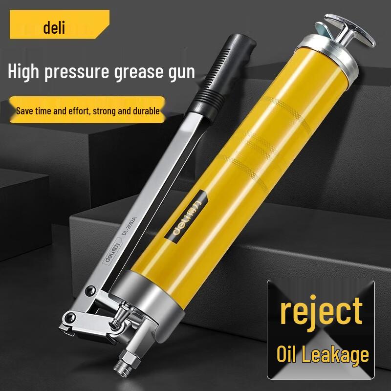Deli Professional Manual High-Pressure Grease Gun 900cc