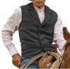 Men's Slim Fit Herringbone Vest Dress Casual Business Vest