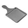 1PC Retro Stainless Steel Square Plate Creative with Handle Flat Bottom Plate Can Hold Fried Chicken Snack Tableware