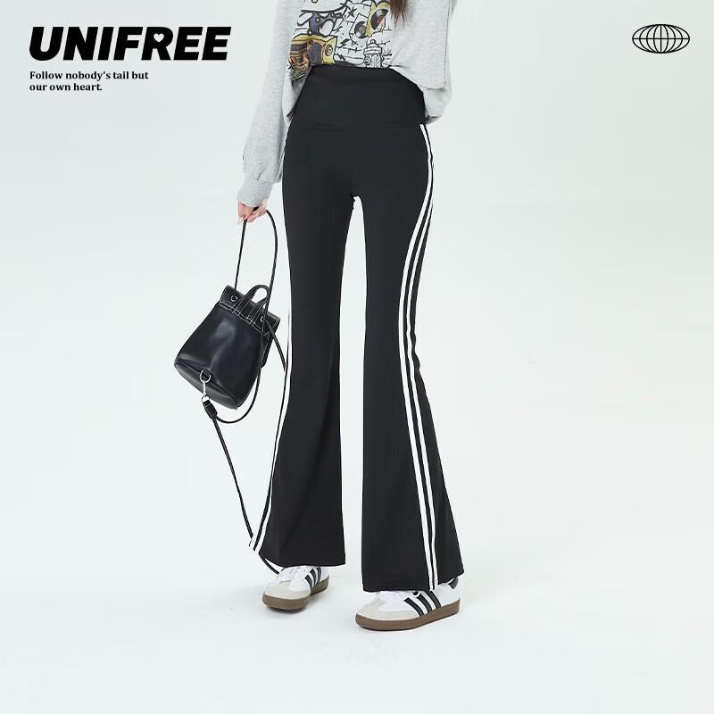 unifree Academy Style Slim Fit Flared Casual Pants