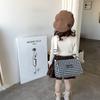 Stylish Fall Winter New Fashionable Houndstooth Canvas Children's Shoulder Bag