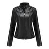 New women's leather jacket women's spring and autumn thin locomotive clothing leather jacket short fashion women's jacket