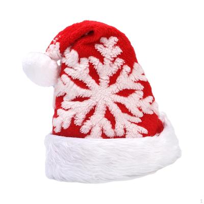 Christmas Hat Costume Accessories Soft Santa Xmas for Stage Performance Fancy