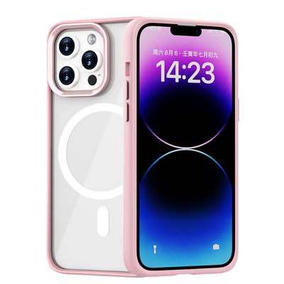 Suitable for Apple 14 Phone Case, Magnetic Two-in-one Detachable TPU Frame, Hardware Keys, Camera Ring Protective Case, PC