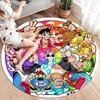 One Piece Monkey D Luffy Round Area Rug Carpet Rug For Living Room Bedroom Sofa Playroom Decor Nonslip Floor Mat