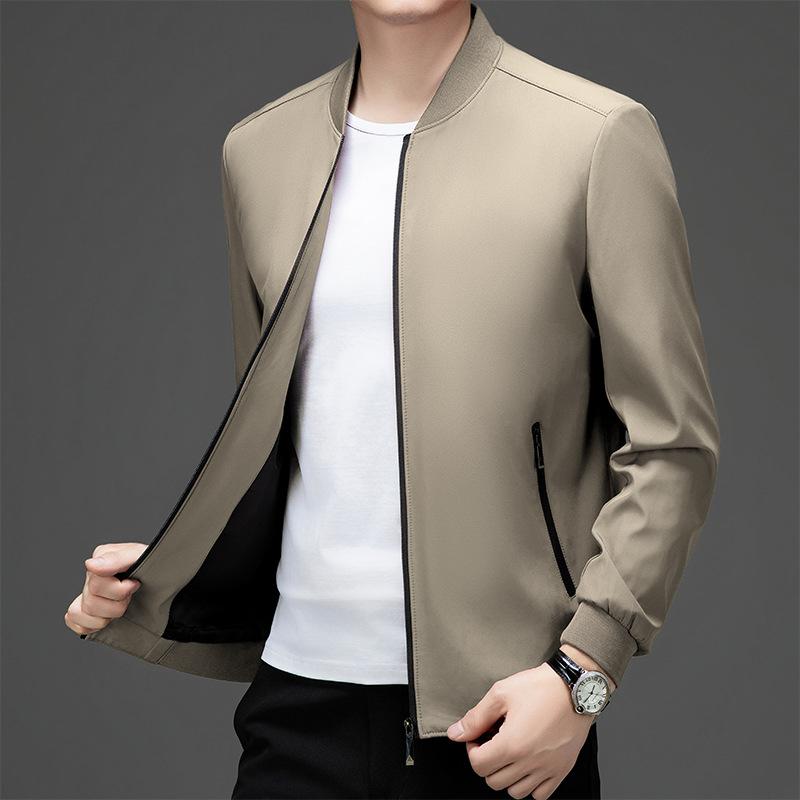 Spring and Autumn Men's Stand-Up Jacket Business Casual Top Men's Jacket