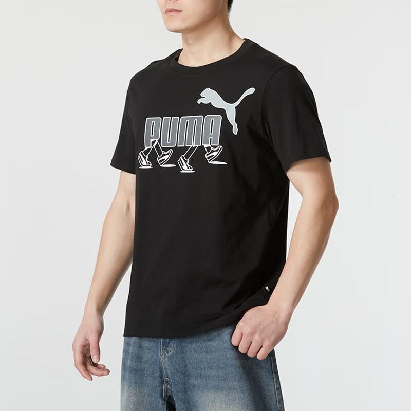 Puma Graphics Sneaker T-shirt 'Black' Men's 682152-01