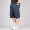 Summer new overalls straight mid-pants casual pants sweatpants men's loose shorts six-point pants trendy pants