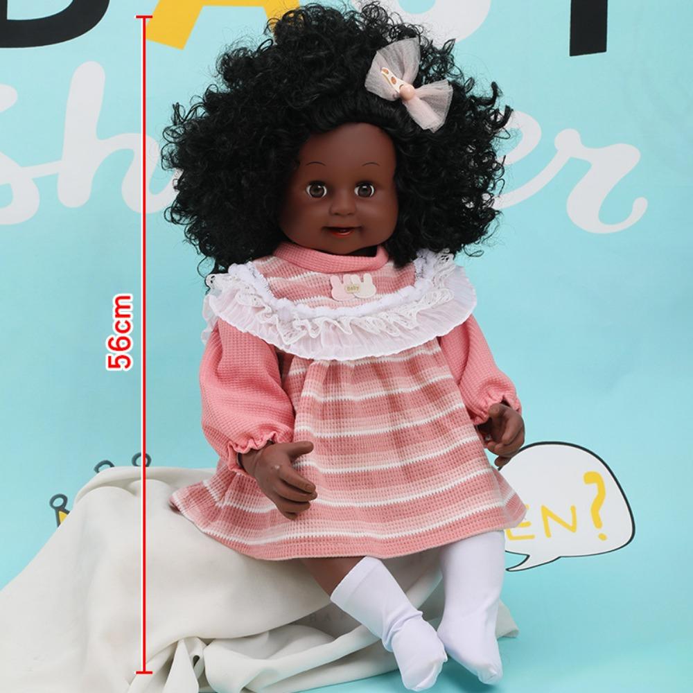 56Cm Reborn Simulation Barbie Gift Doll Baby Soft Gel Girl Toy Set Children's Doll