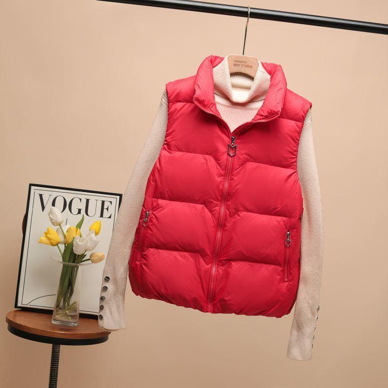 

Весна, осень и зима Новая корейская версия Свободный и легкий пуховик Жилет Жилет Жилет Жилет Куртка L