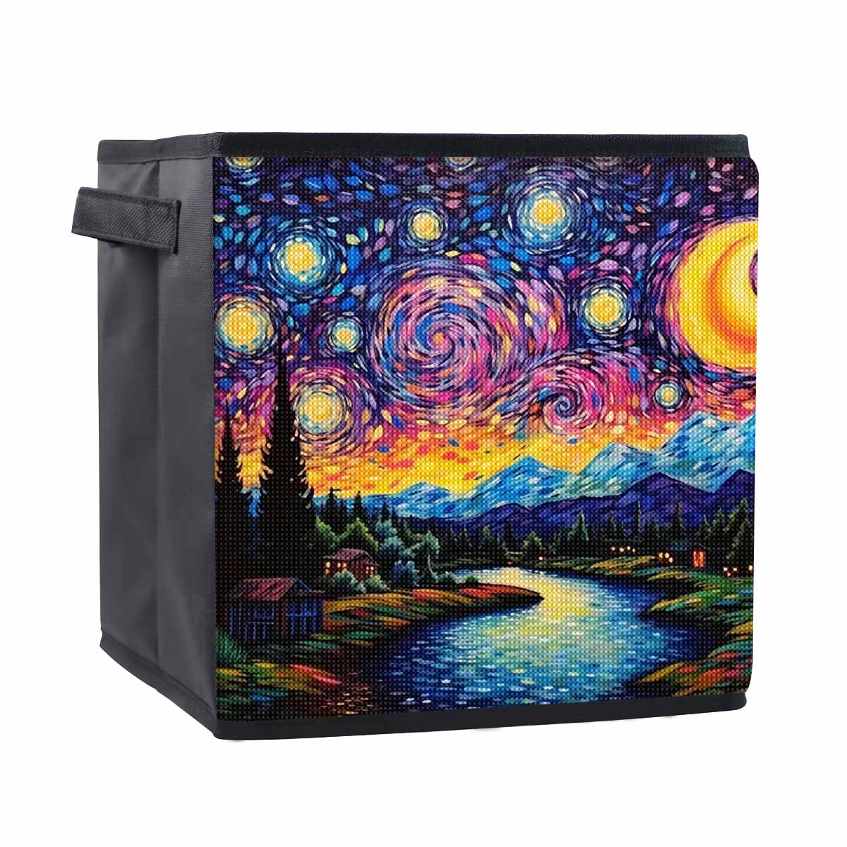 

Звездное небо 5D Алмазная живопись Корзина для хранения Полная круглая выкладка Мозаика Алмазная вышивка Наборы для вышивания крестиком Домашний декор Домашний декор 25cmx25cm