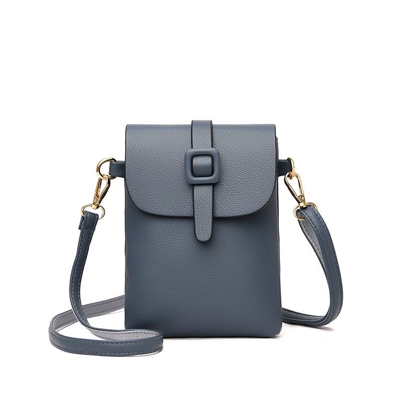 Spring and summer popular women's bags, new simple and fashionable vertical small square bags, mobile phone bags, women's shoulder messenger bags