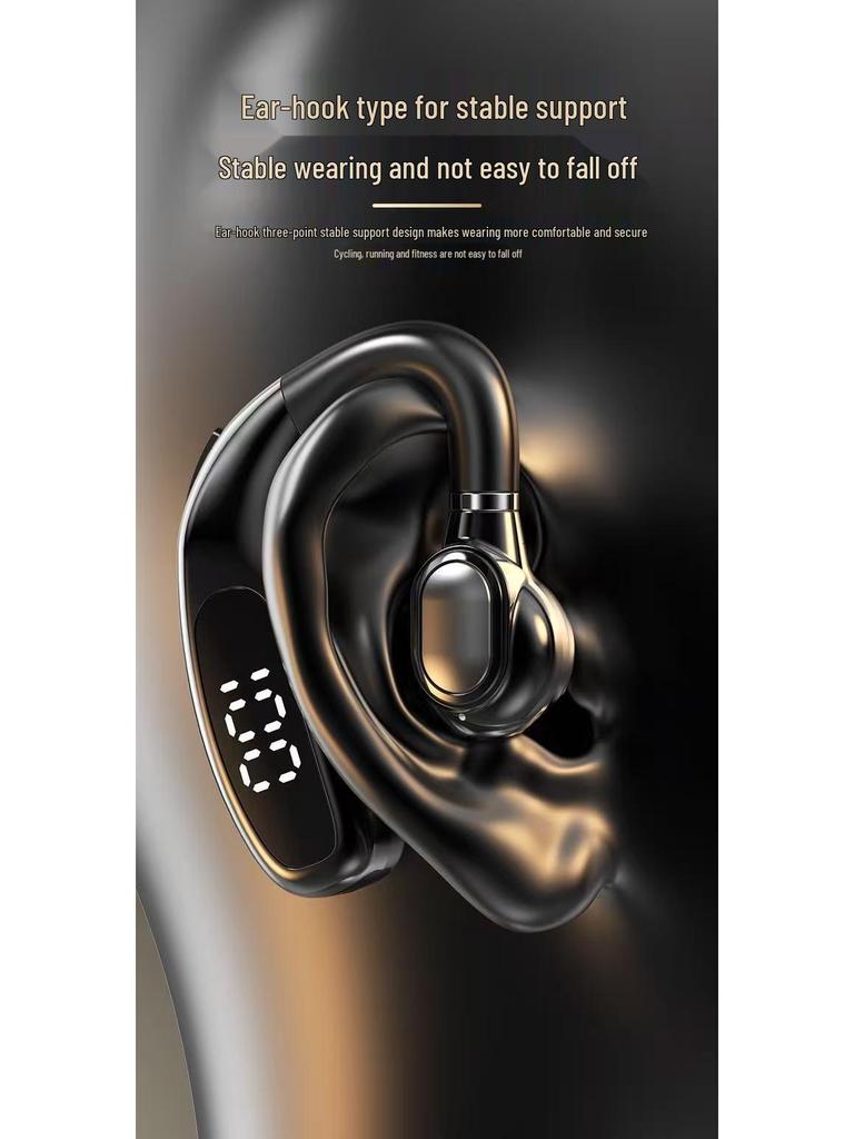 2025 Wireless Bluetooth Single Ear Hook Headphones for Driving, Compatible with Huawei, Vivo, Apple, Oppo, and Xiaomi