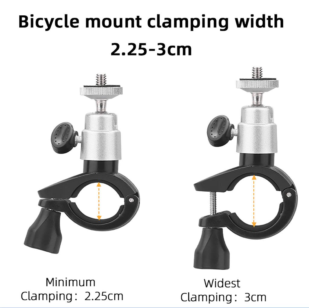 Aluminium Alloy Bike Mounting Base for DJI Mini 4 Pro/Mavic Air 3/RC RC2 Remote Control with Screen 1/4 Screw Mount