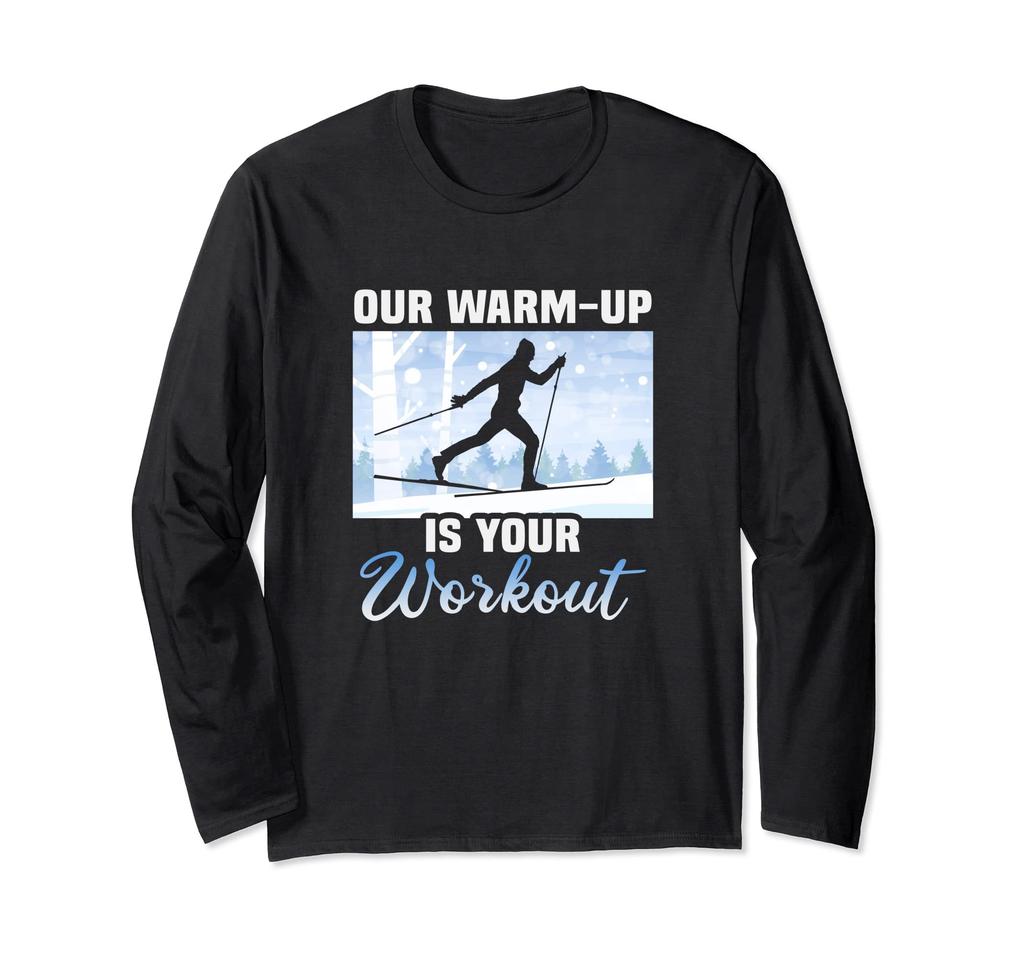 Biathlon Workout Skiing Long Sleeve Warm-Up Cross-Country T-Shirt