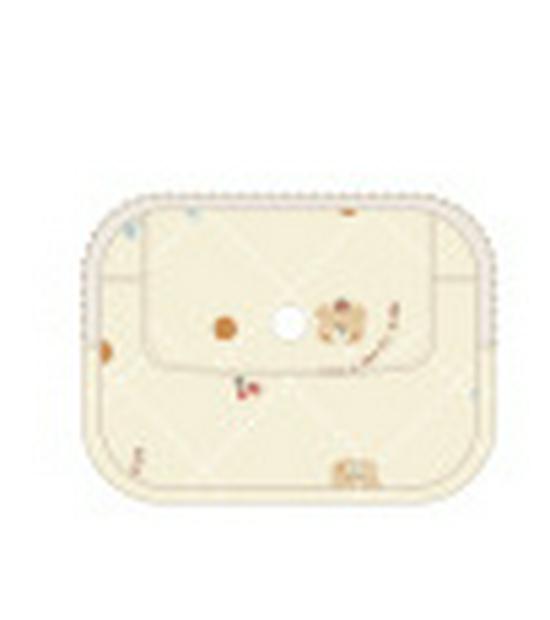 Striped Polka Dot Quilted Cotton Mini Coin and Makeup Purse