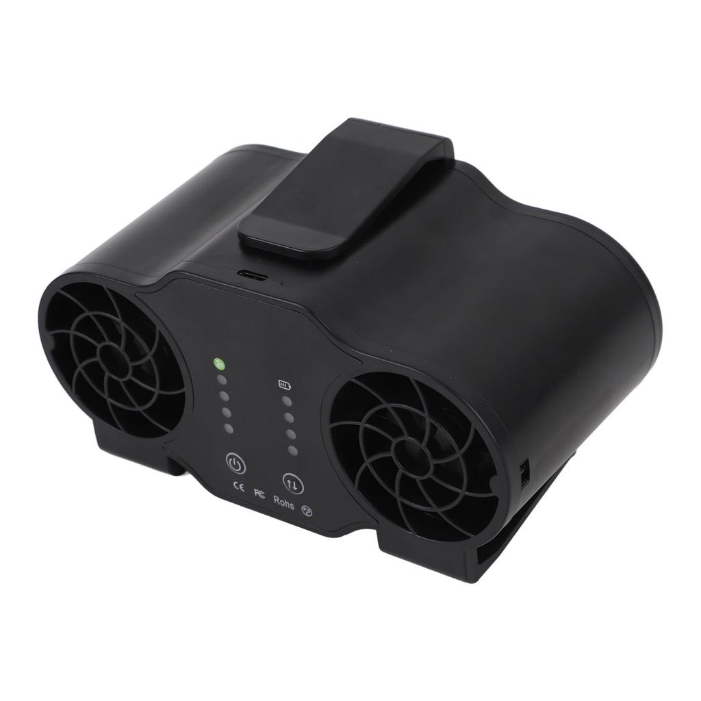 Portable Waist Clip Fan Super Strong Airflow 4 Speed Personal Wearable Fan USB Rechargeable Hanging Neck Fan Forward