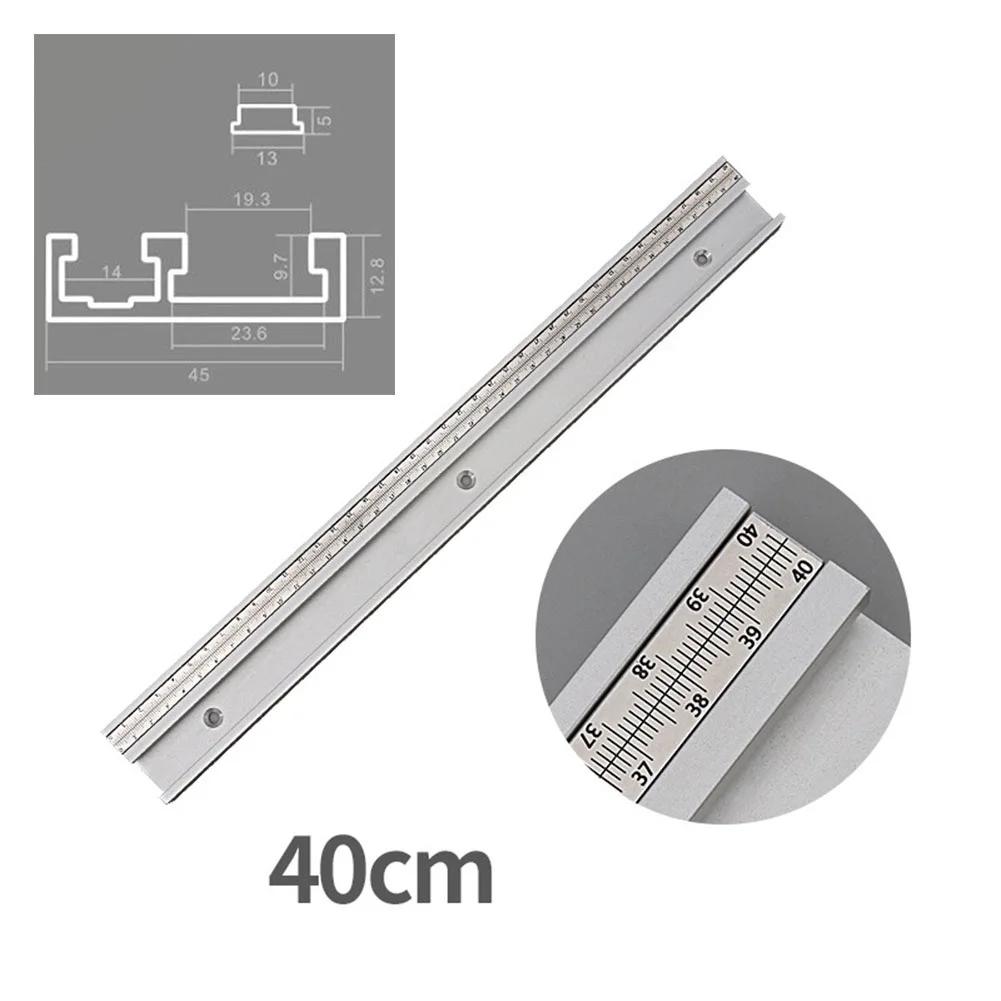 Aluminum T Slot Miter Track 45 Type For Router Table And Table Saw Applications Featuring User Friendly Scale Slot