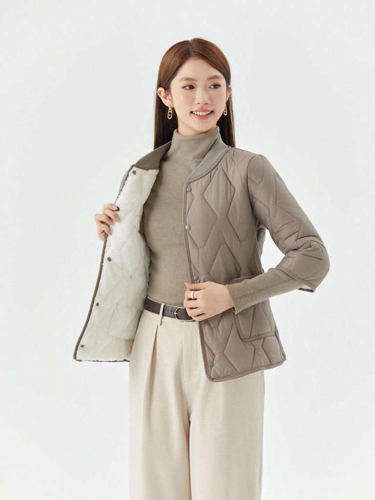 Women's Lightweight Seven-Sleeve Cotton Vest with Velvet Lining - Cozy Home or Outdoor Wear