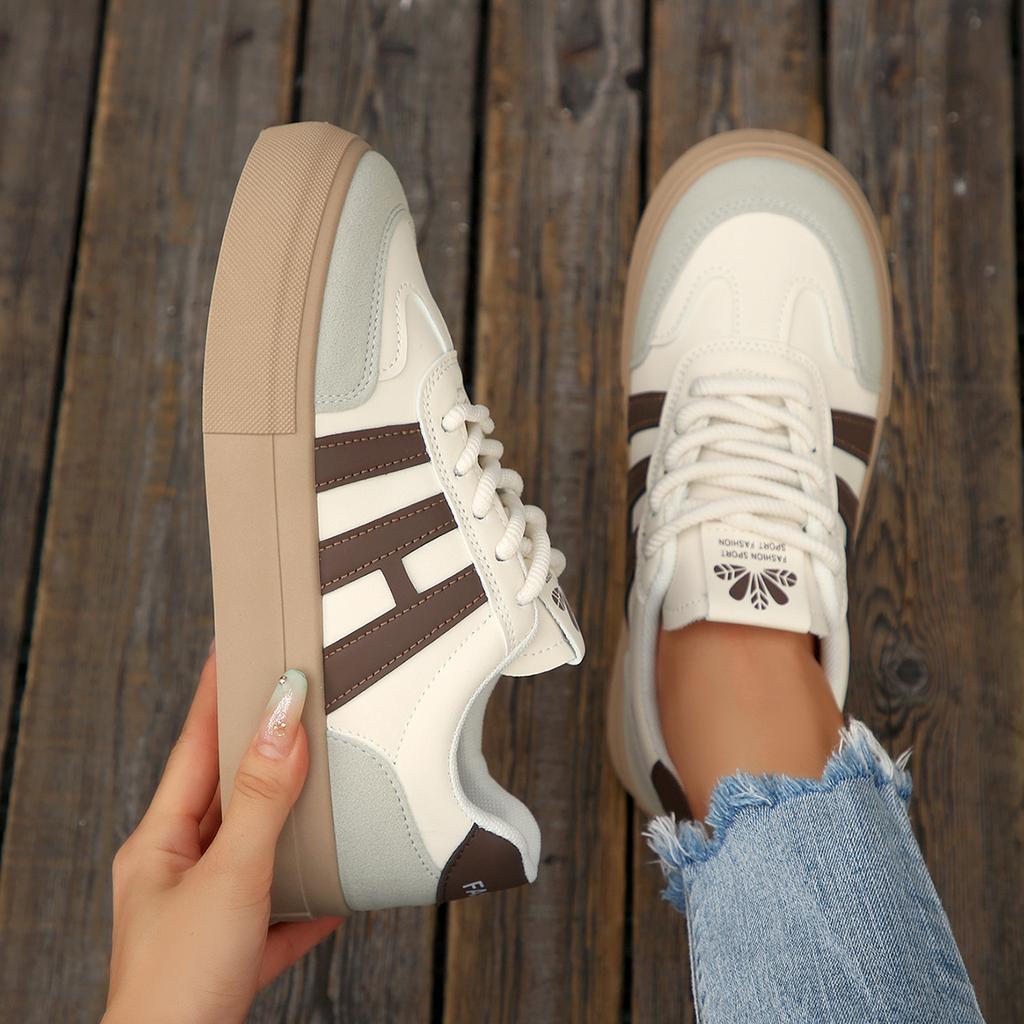 New Women Platform Sneakers Casual Anti-slip Designer Shoes Women Comfortable Lace Up Outdoor Sneakers  De Mujer