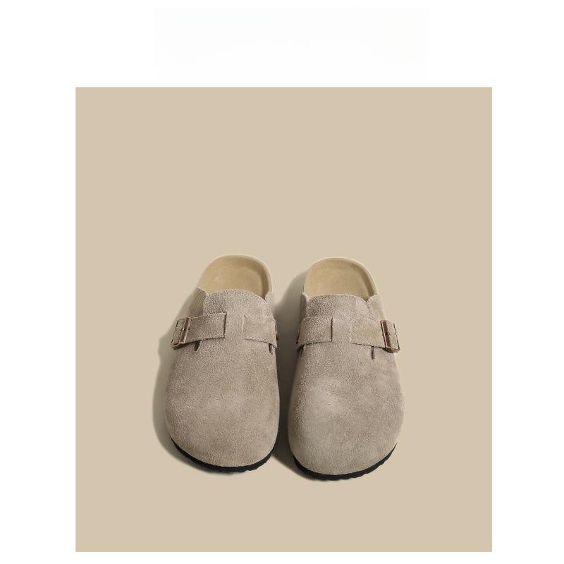 

Версия из мягкой кожи~ Платформенные шлепанцы Boken женские весна-осень 2025 новая уличная обувь рыбацкие полушлепанцы Boken 43