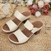 Fashion Super Lightweight High Heels Sandals Women Summer Plus Size 36-43 Thick Heeled Slippers Woman Comfort Open Toe Casual Sandalias