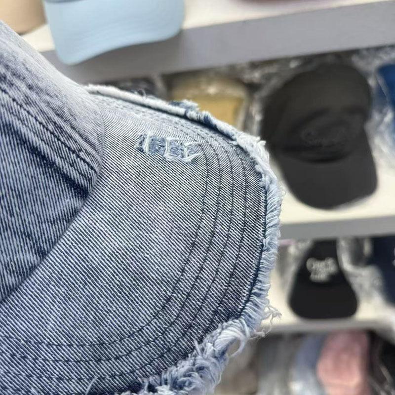 Personalized Rough Edge Street Fashion Hat New Washed Denim Baseball Cap Men's and Women's Summer Face Small Cap