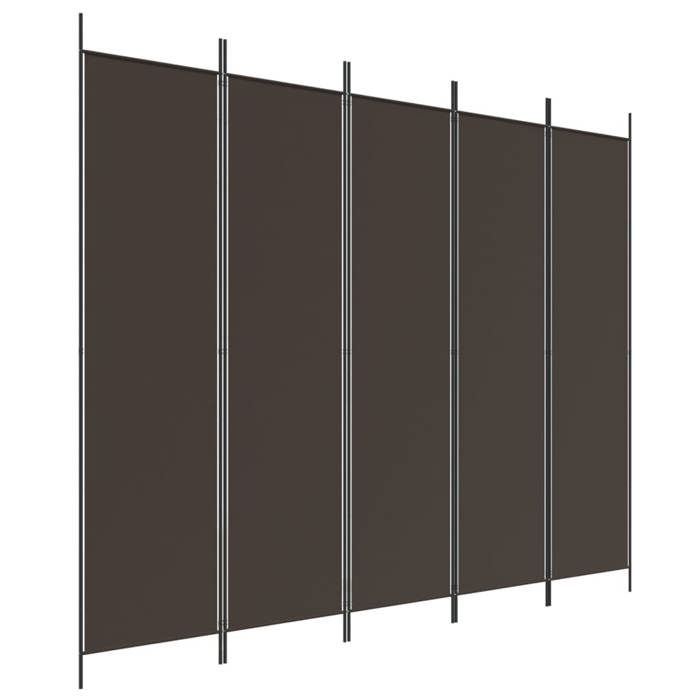 VidaXL Cloison de Séparation 5 Panneaux Séparateur de Pièce Pliable Diviseur Écran d'Intimité Paravent Décoration Salon 350187