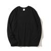 Live Broadcast 230g Heavyweight Pure Cotton Solid Color Long Sleeve T-Shirt with Printed Logo