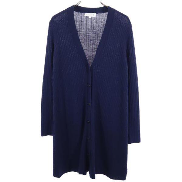 

Mackintosh wool Long sleeve V-neck long knit cardigan 38 Navy blue Women Used