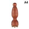 Mini Lotus Seedpod Brass Bead Wood Facial Gua Sha Eye Facial Point Massager Relaxatiow Meridians Acupoint Massage Tool