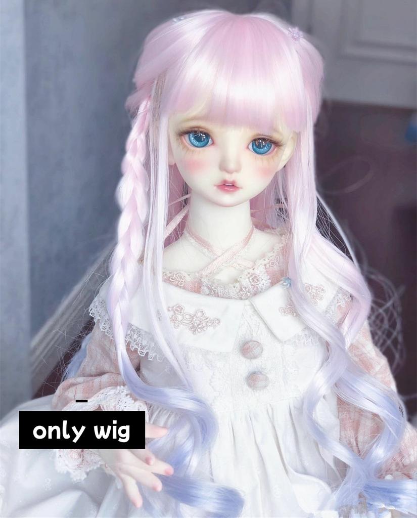 Bjd 1/6 Panenka Paruky Doplňky Pro 30Cm Bjd Panenky Krátké/Dlouhé Vlasy Vysokoteplotní Vlákno 30Cm Bjd Panenka Vlasy Paruky Vlasové Doplňky