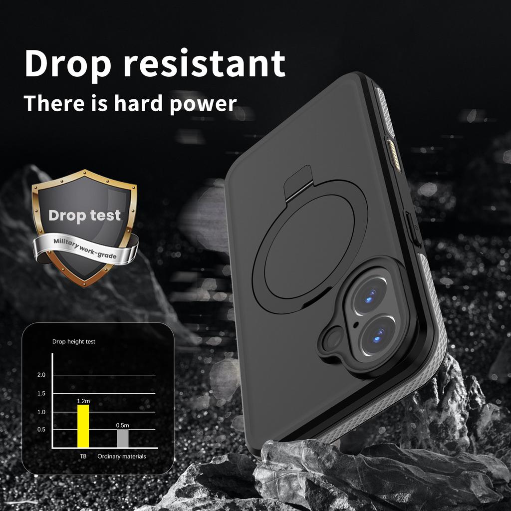 REDPEPPER IP68 Waterproof Case For iPhone 16 Phone Back Cover Kickstand Compatible with MagSafe