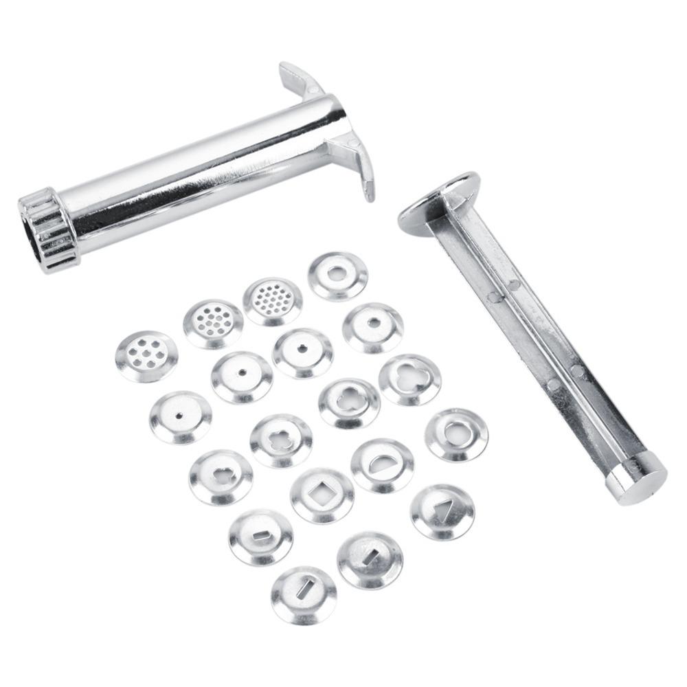 

20pcs Metal Discs Clay Extruder Gun Multifunction Hand Held Disc Clay Extruder Silver Clay Extruder Tool Clay Sculpting