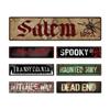 Vintage Horror Movie Road Metal Sign Perfect Wall Art for Home, Restaurant, Bar, Cafe, Garage Water-Proof And Dust-Proof