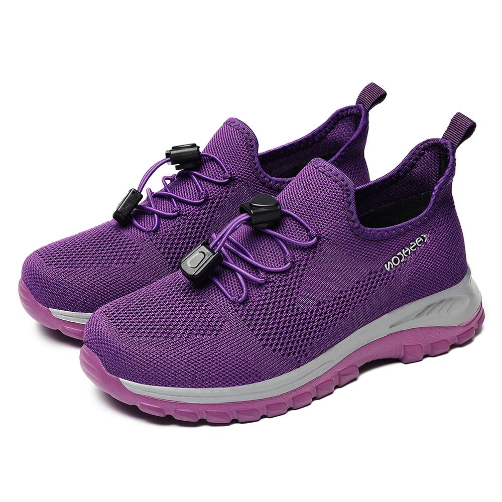 Men's Shoes Summer Couple Style Anti Slip Middle-aged and Elderly Breathable Casual Sports Shoes Fly Woven Walking and Jogging